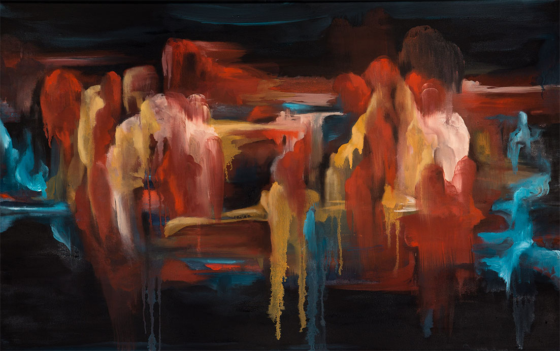   Find Your Space,  2014  48” x 56” | Oil on canvas 