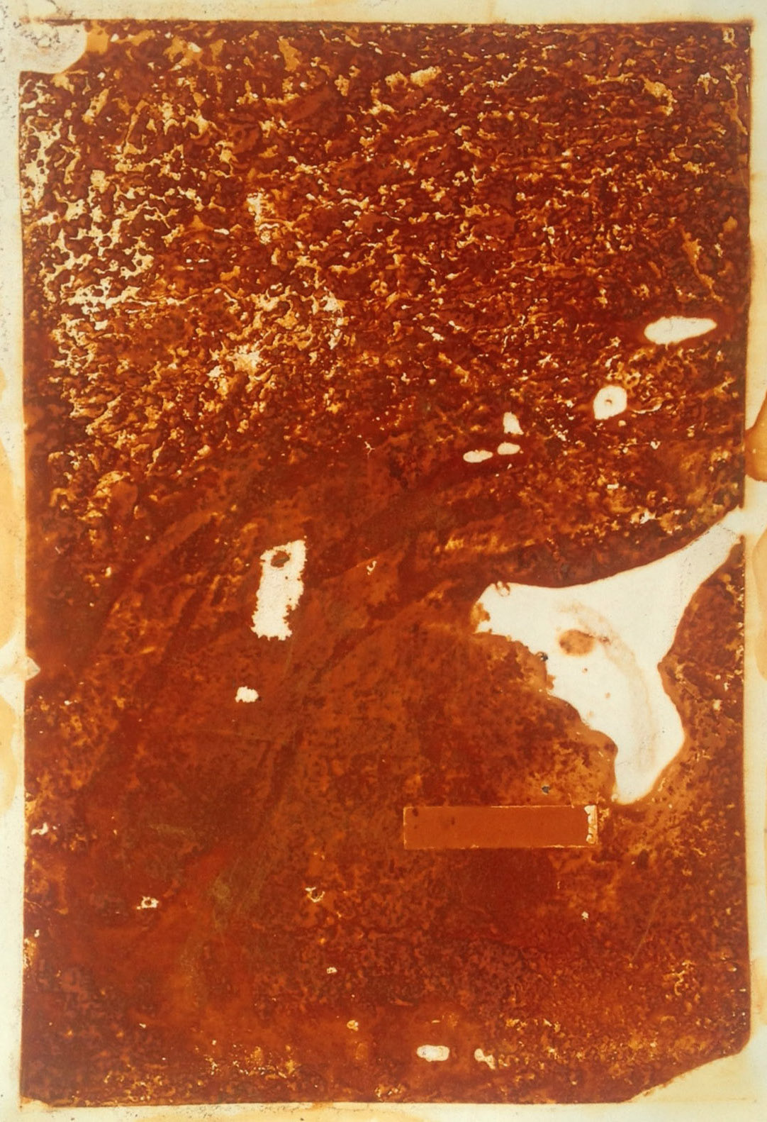   Steel Study II,  2015  Rust on paper 