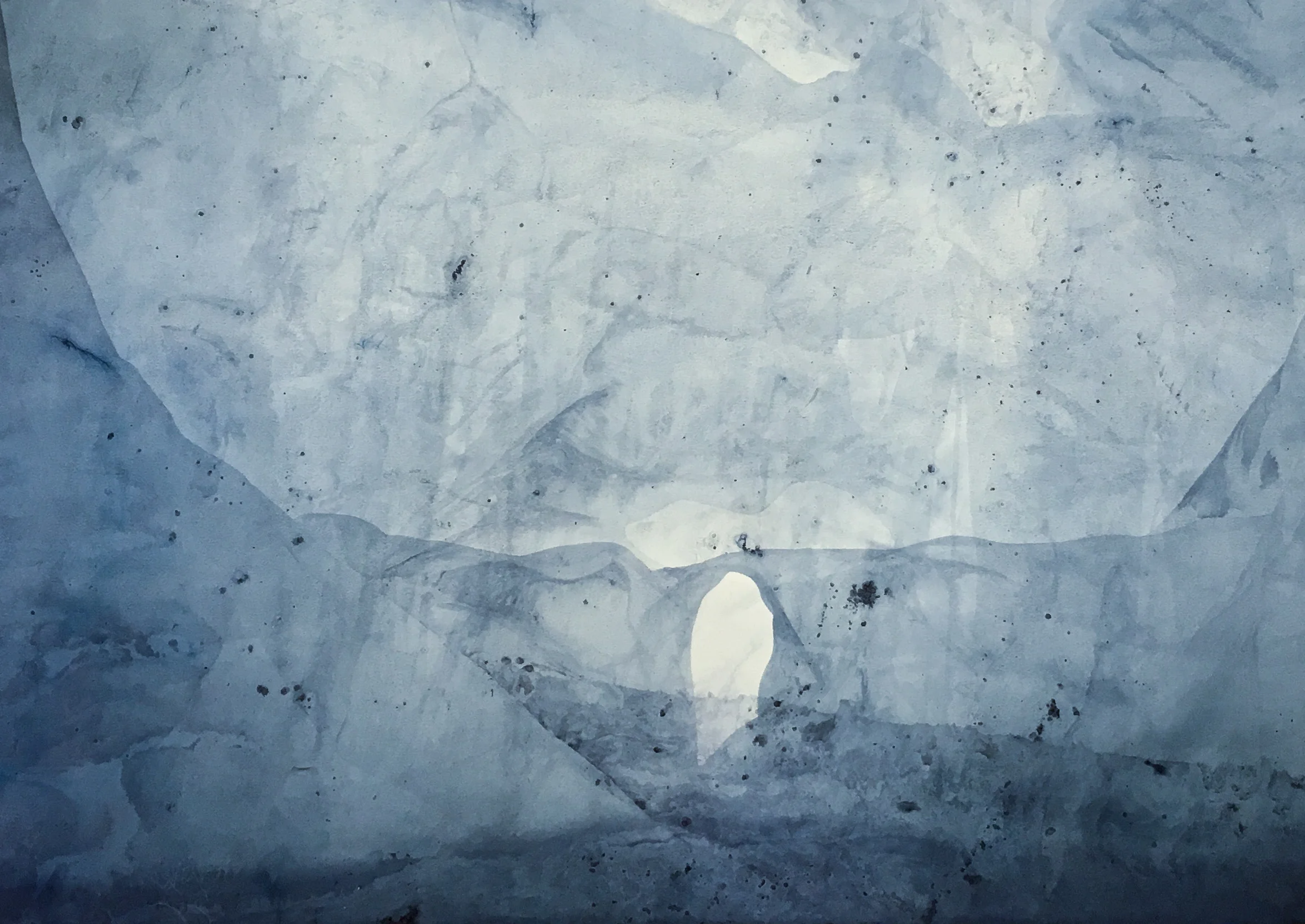 Fera Space XIII , 2016 30” x 40” | Indigo on paper