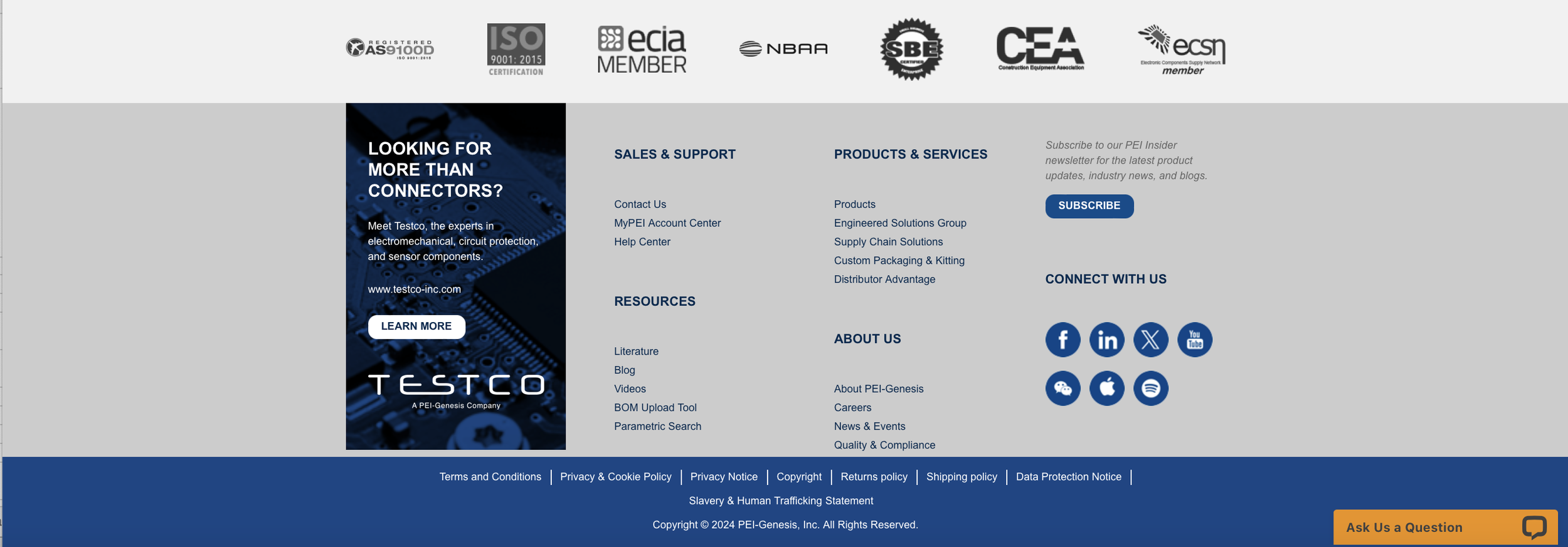 Homepage Footer Redesign