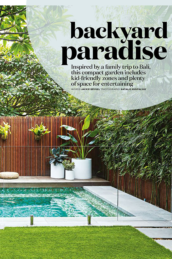 Inside Out Magazine, Harrison's Landscaping Bondi