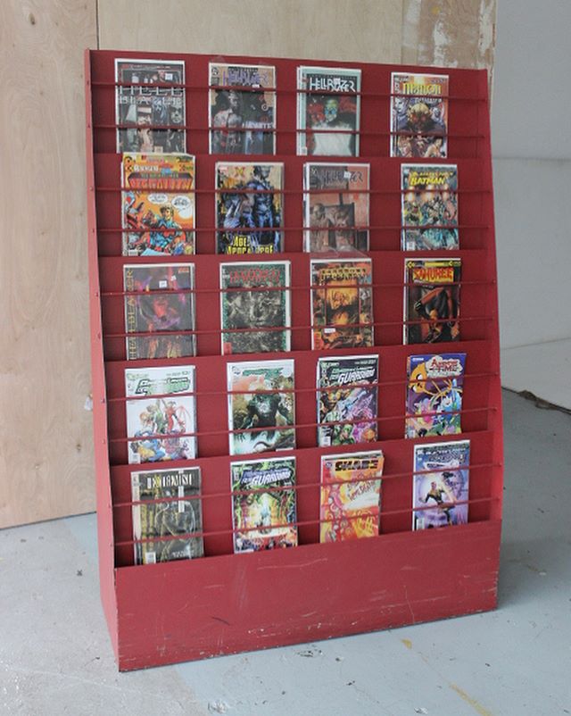 Two stands for your M😃ARVELous comics! For rent now at Eclectic! #eclecticencoreprops #proprental