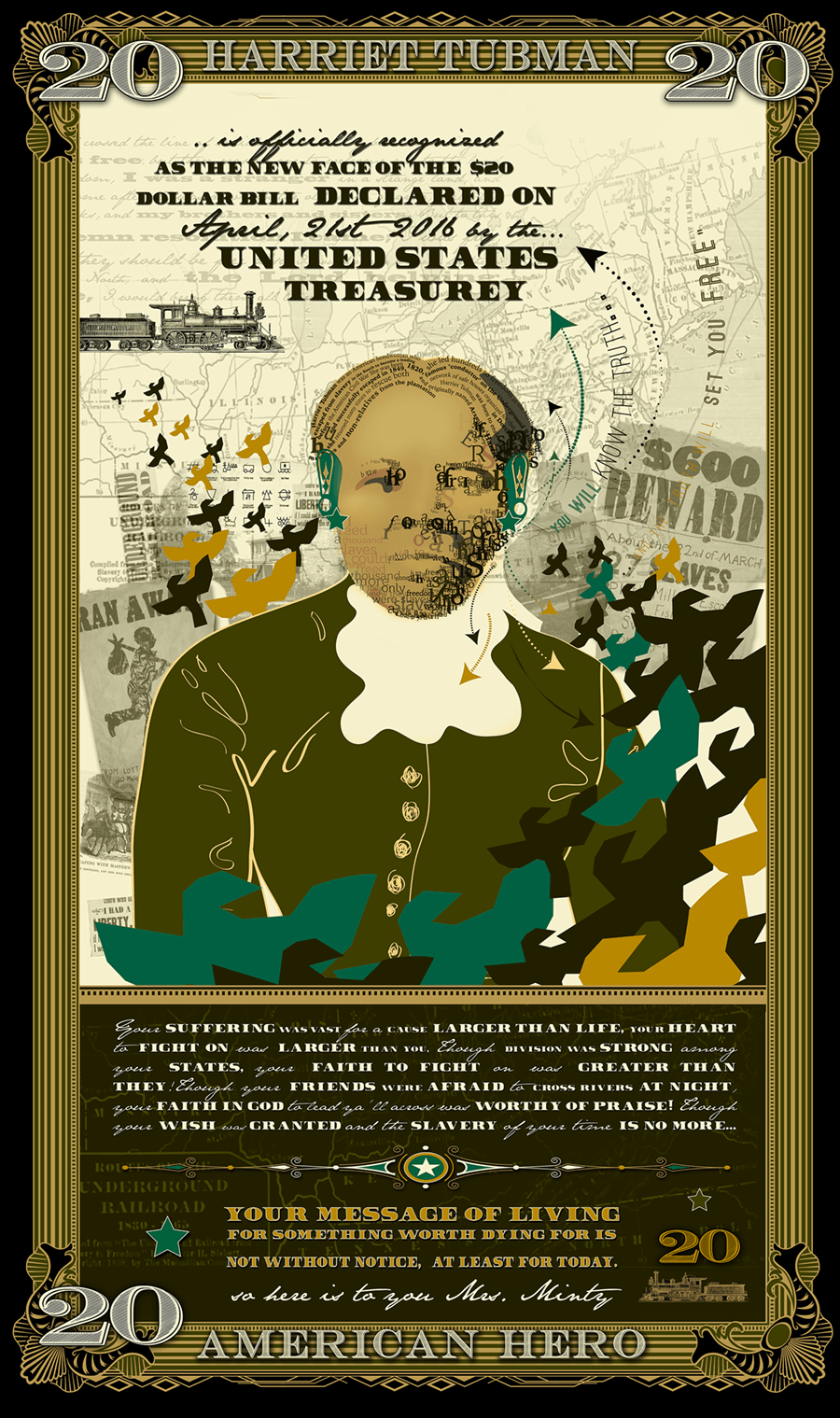 Harriet Tubman tribute artwork by AnaLu.png