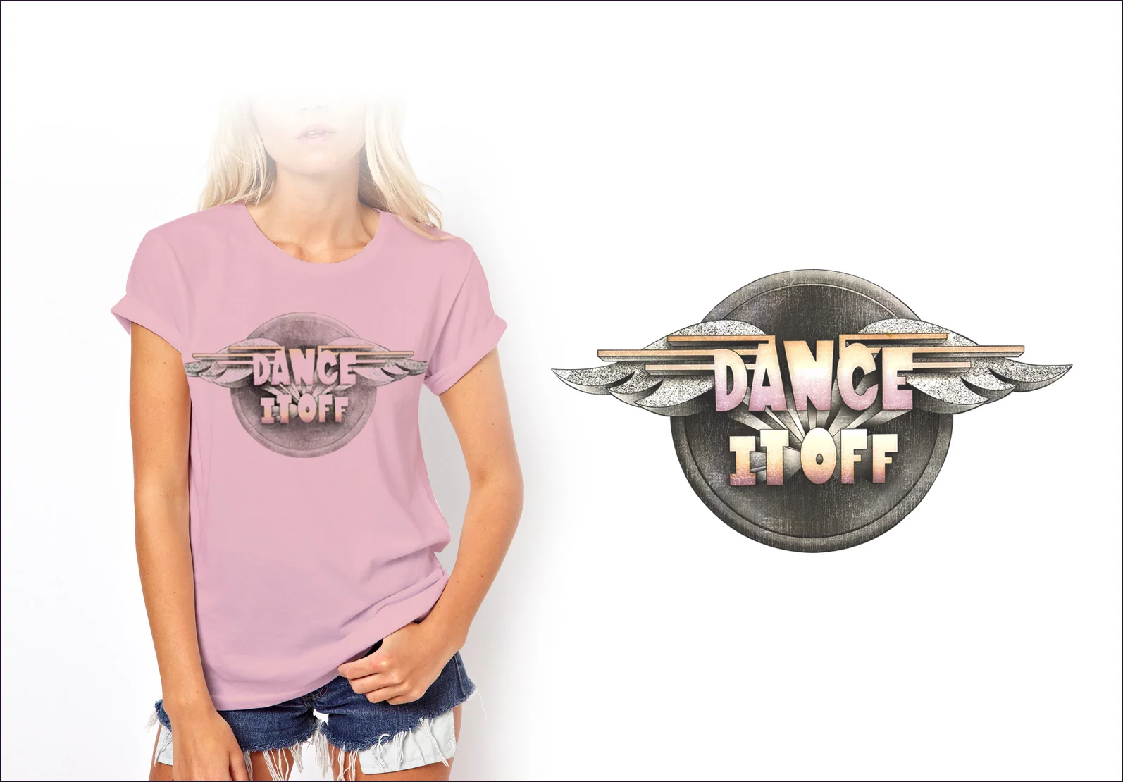 Dance it Off Pink Tee.jpg
