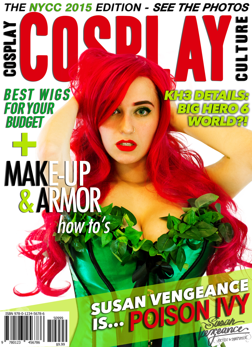 Self, tripod, two lights. All editing, hair masking, and design by me - layout inspired by Cosplay Culture Magazine.
