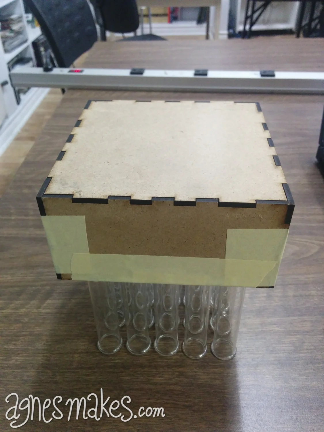 Here is the mold flipped over.