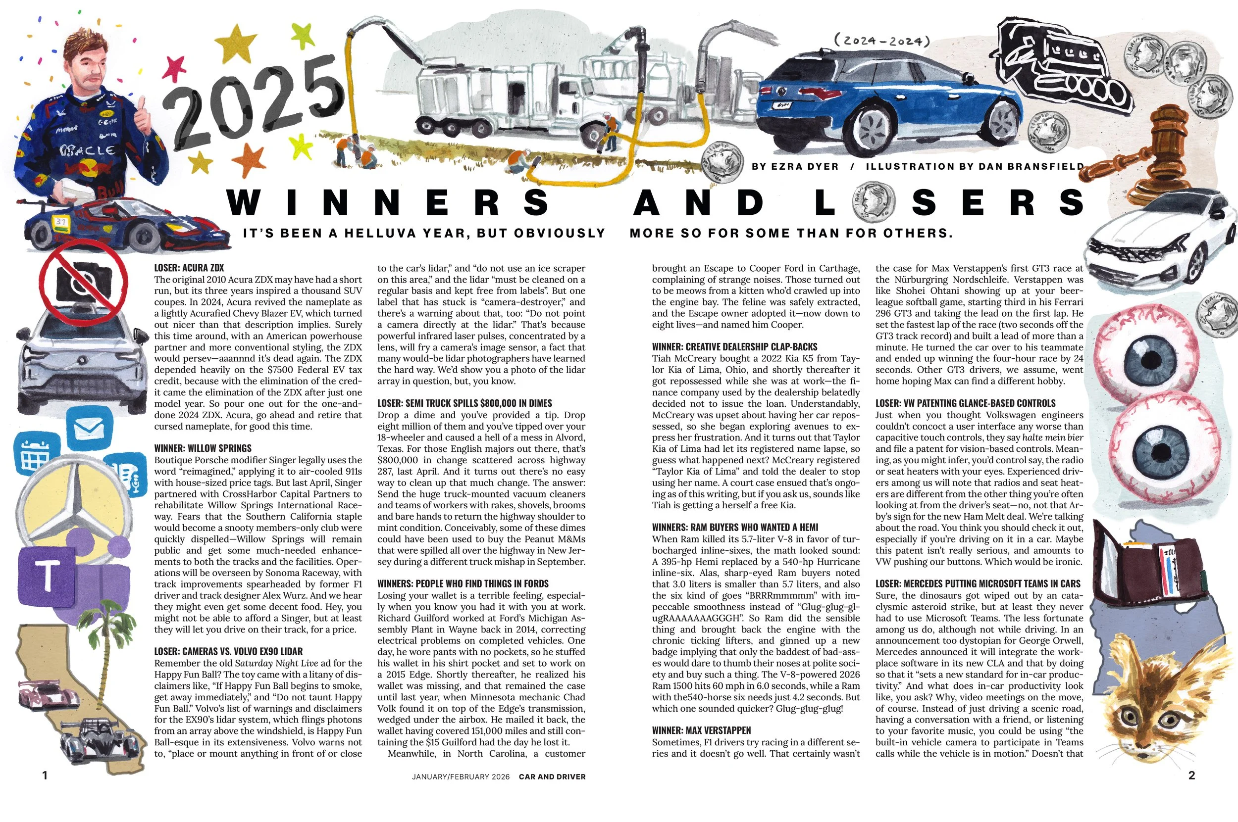 Car & Driver Magazine - Winners & Losers of 2025