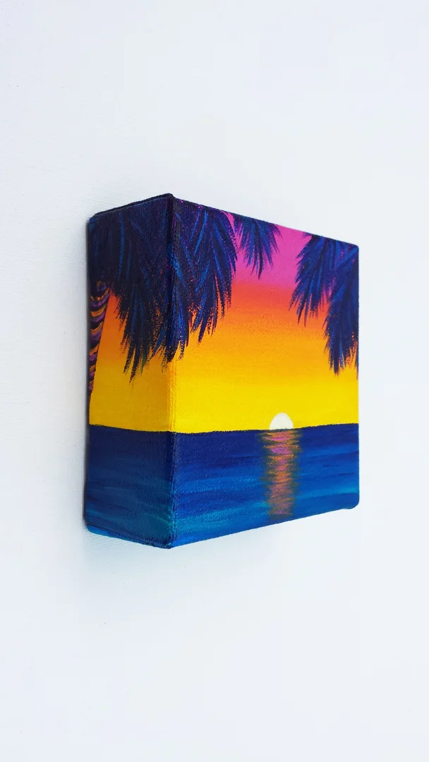 BLUE PALM SUNSET