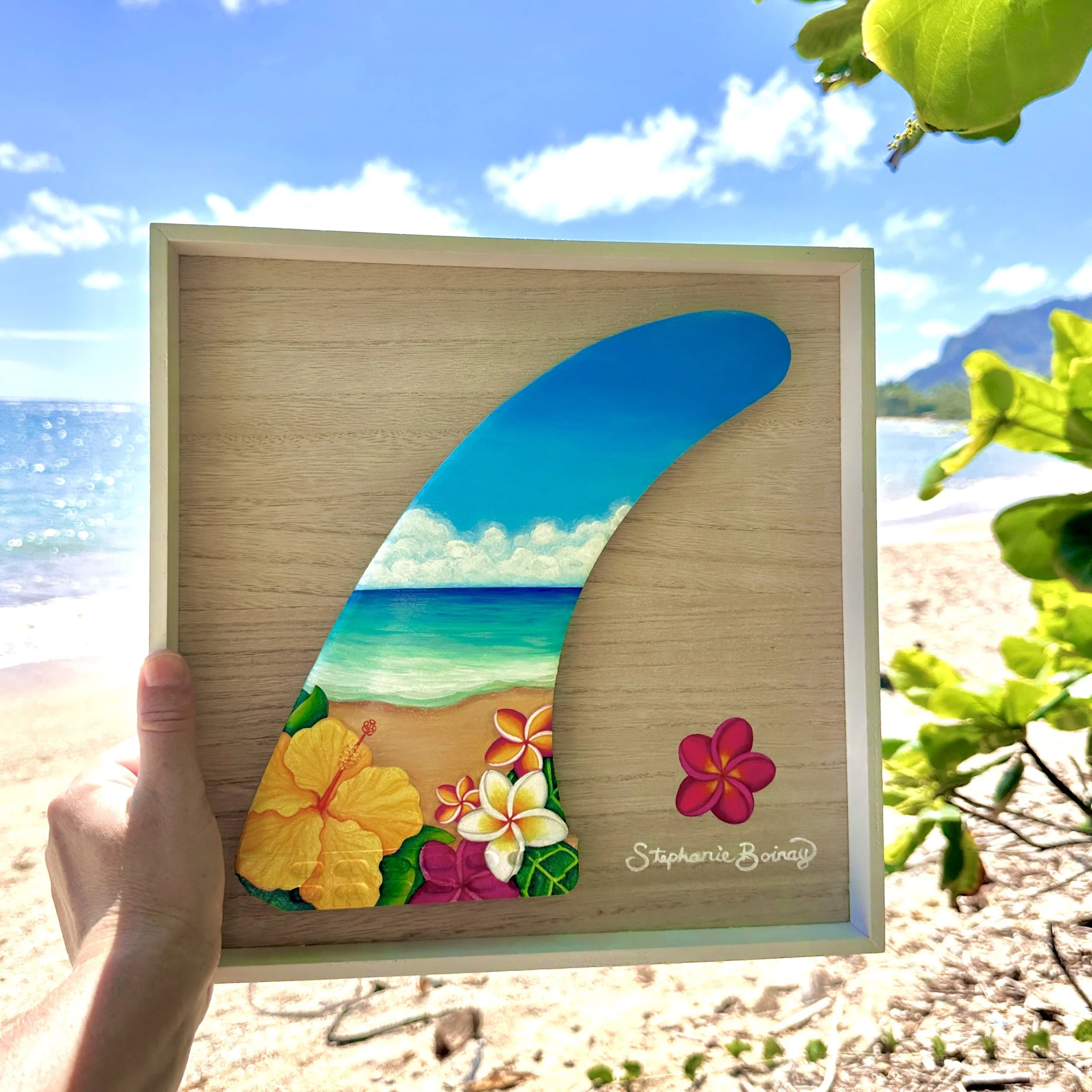 TROPICAL BEACH + (LARGE FIN)