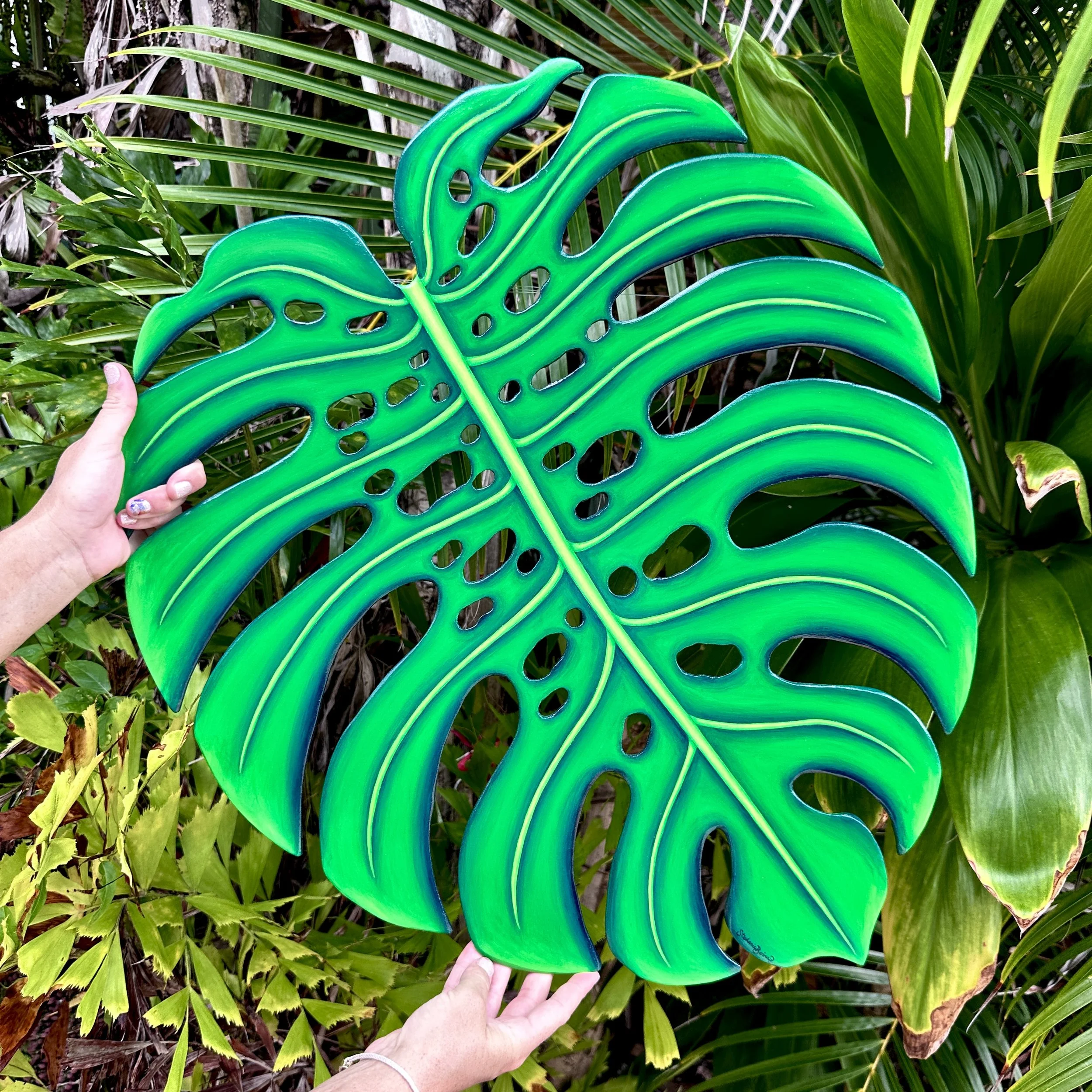 NEW Large Monstera Wood Cutout
