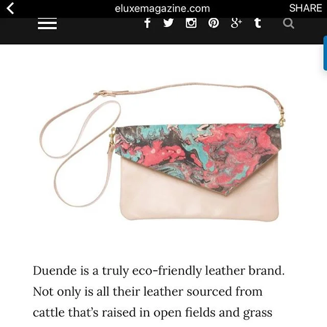 We're pleased to announce the winner of this awesome marbled Duende crossbody clutch! ....Ms. Pearl Davison of Portsmouth, UK 🇬🇧