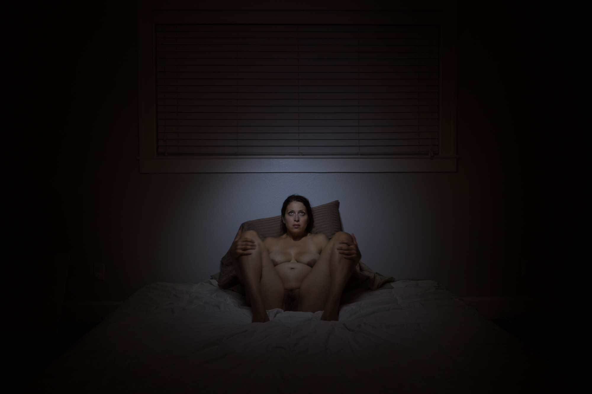 Hannah Pregnant on the Bed