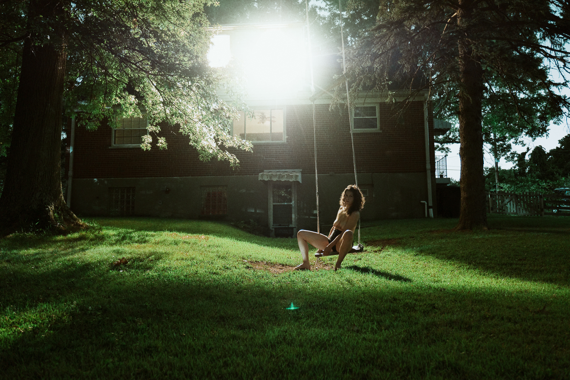 Hannah in the Backyard