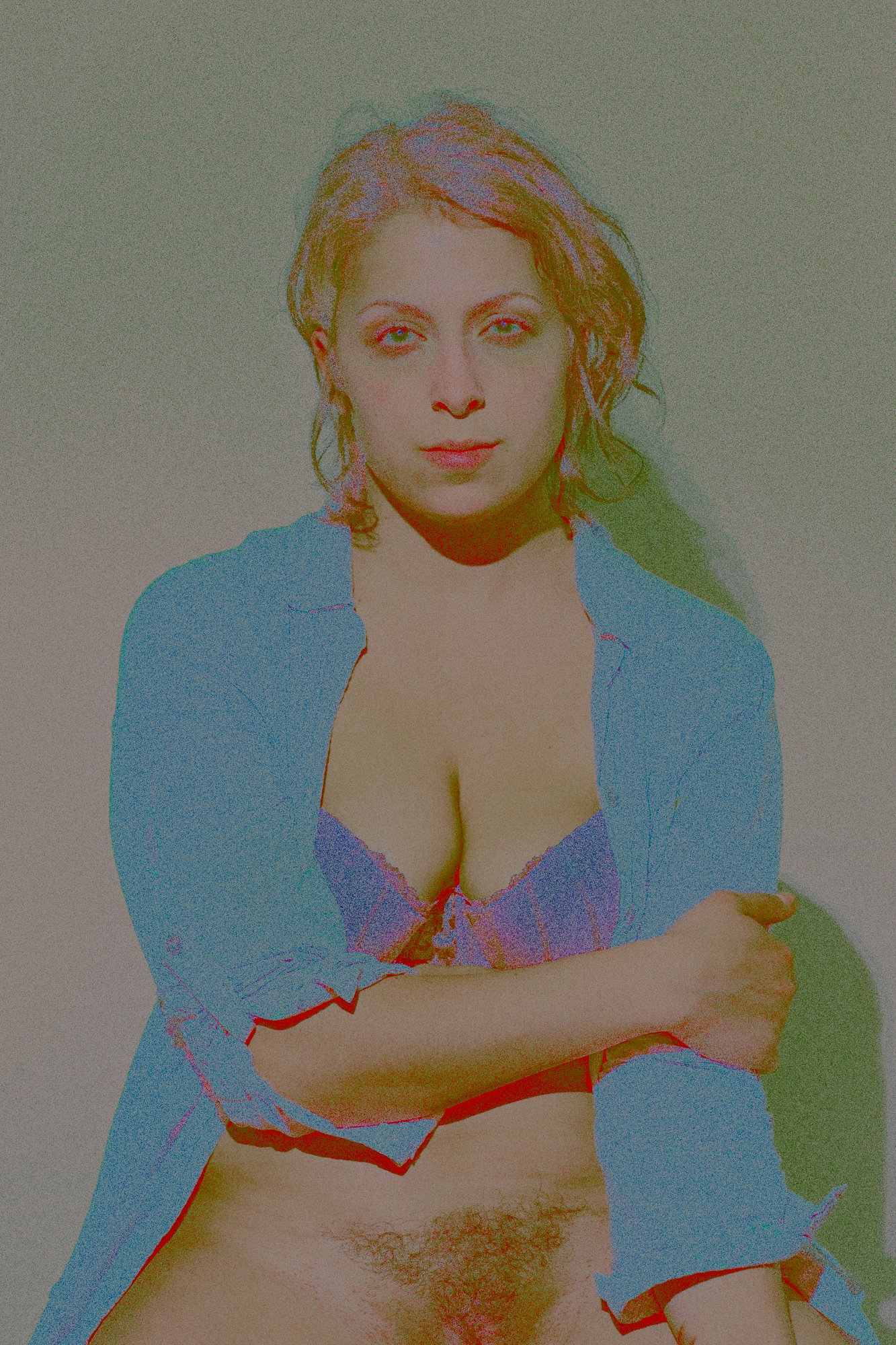 Hannah with a Blue Shirt