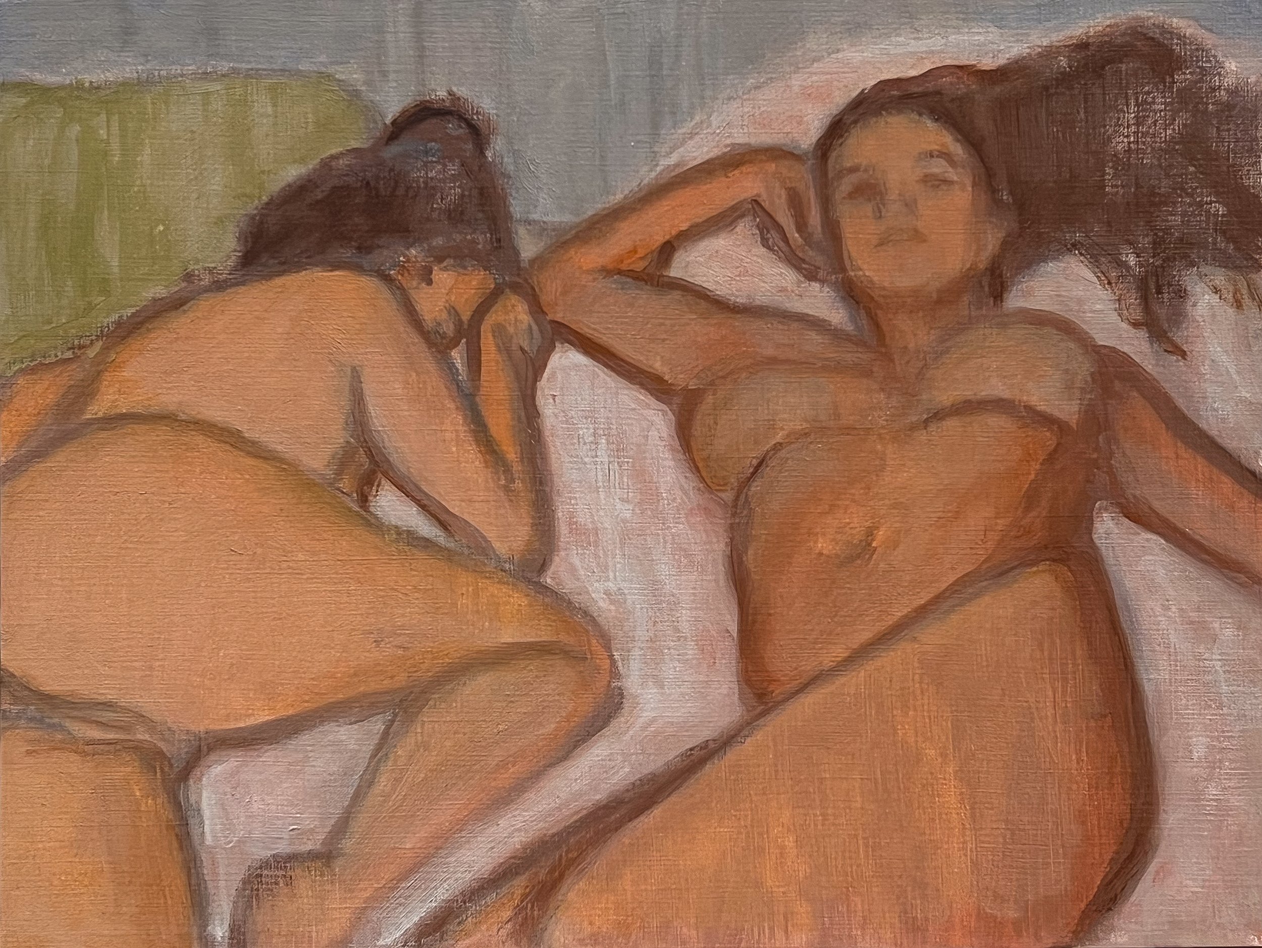 Juju and Hannah in Bed