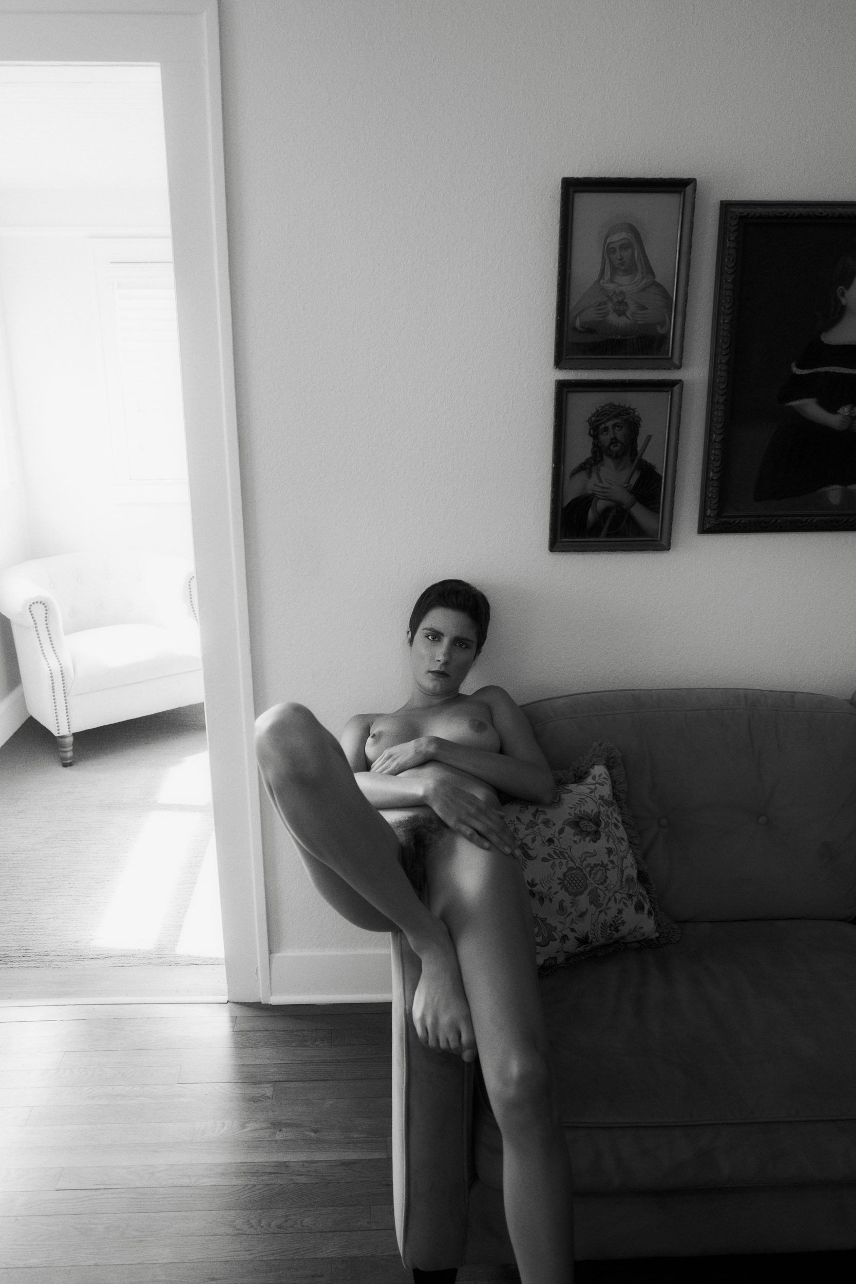 Roarie on the Arm of the Couch