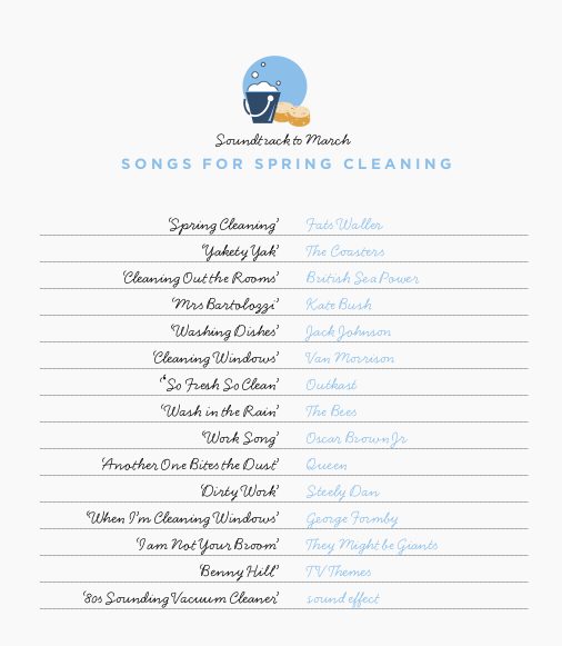 Listen | Spring cleaning songs | The Simple Things