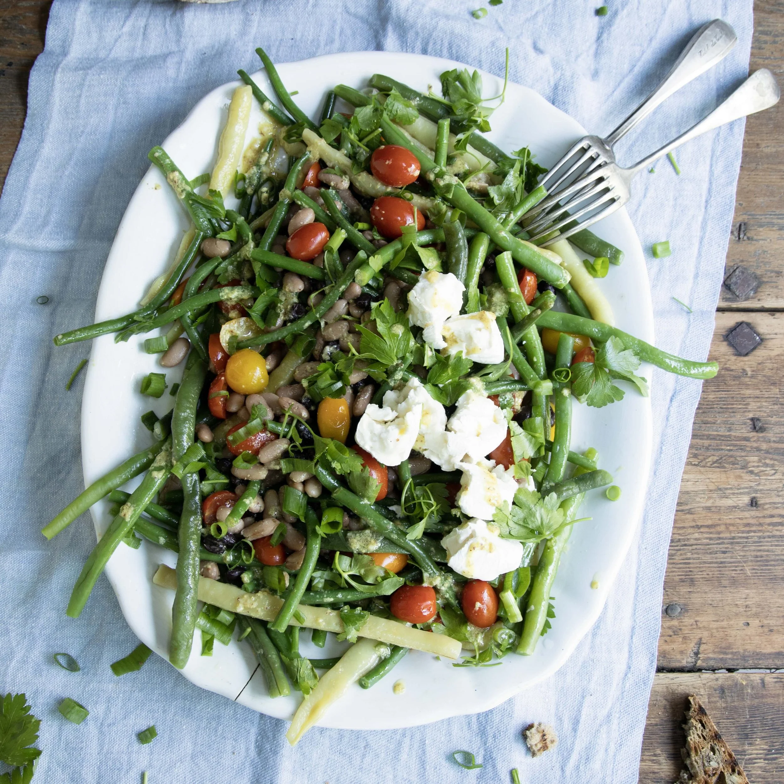 Beans tomatoes goats cheese.jpeg
