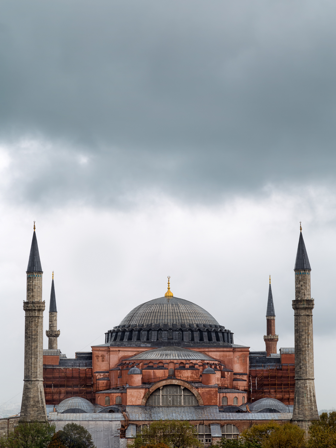 Hagia Sophia (Ayasofya in Turkish) constructed in 537 is a former Greek Orthodox Church, later an imperial mosque, and now a museum. 
