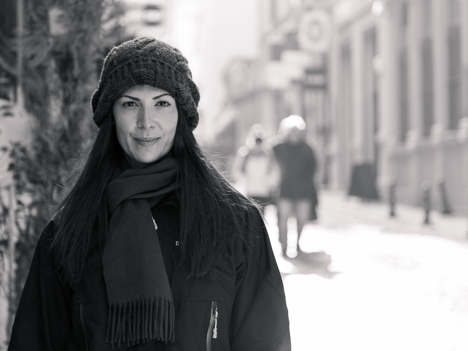 My beautiful wife Shams strolling around in the Beyoğlu district.