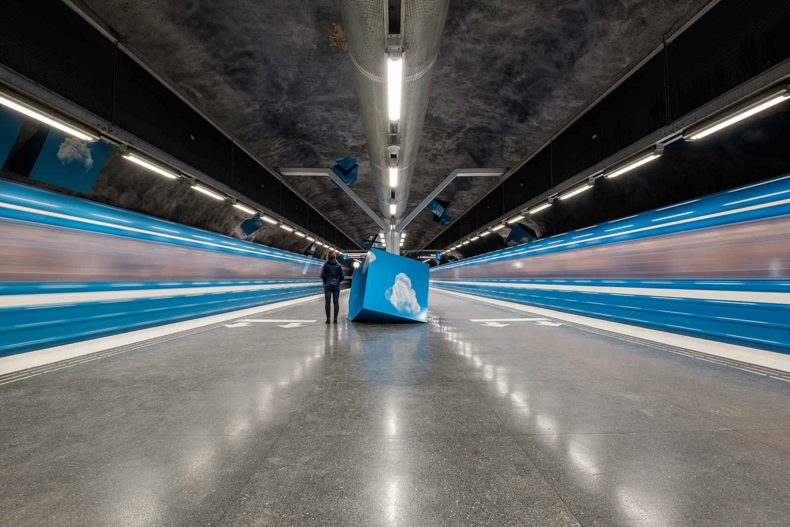 Solna Strand Metro Station. 
