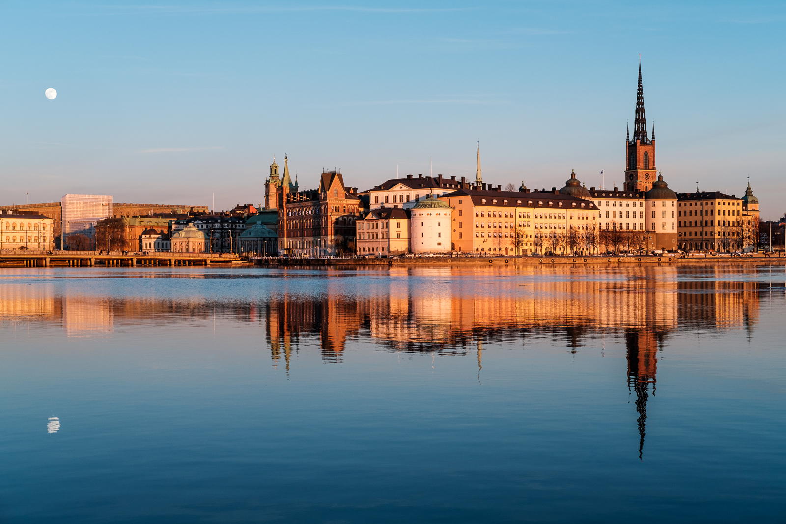 A classic view of Riddarholmen "The Knight's Islet". Shot from the City Hall.