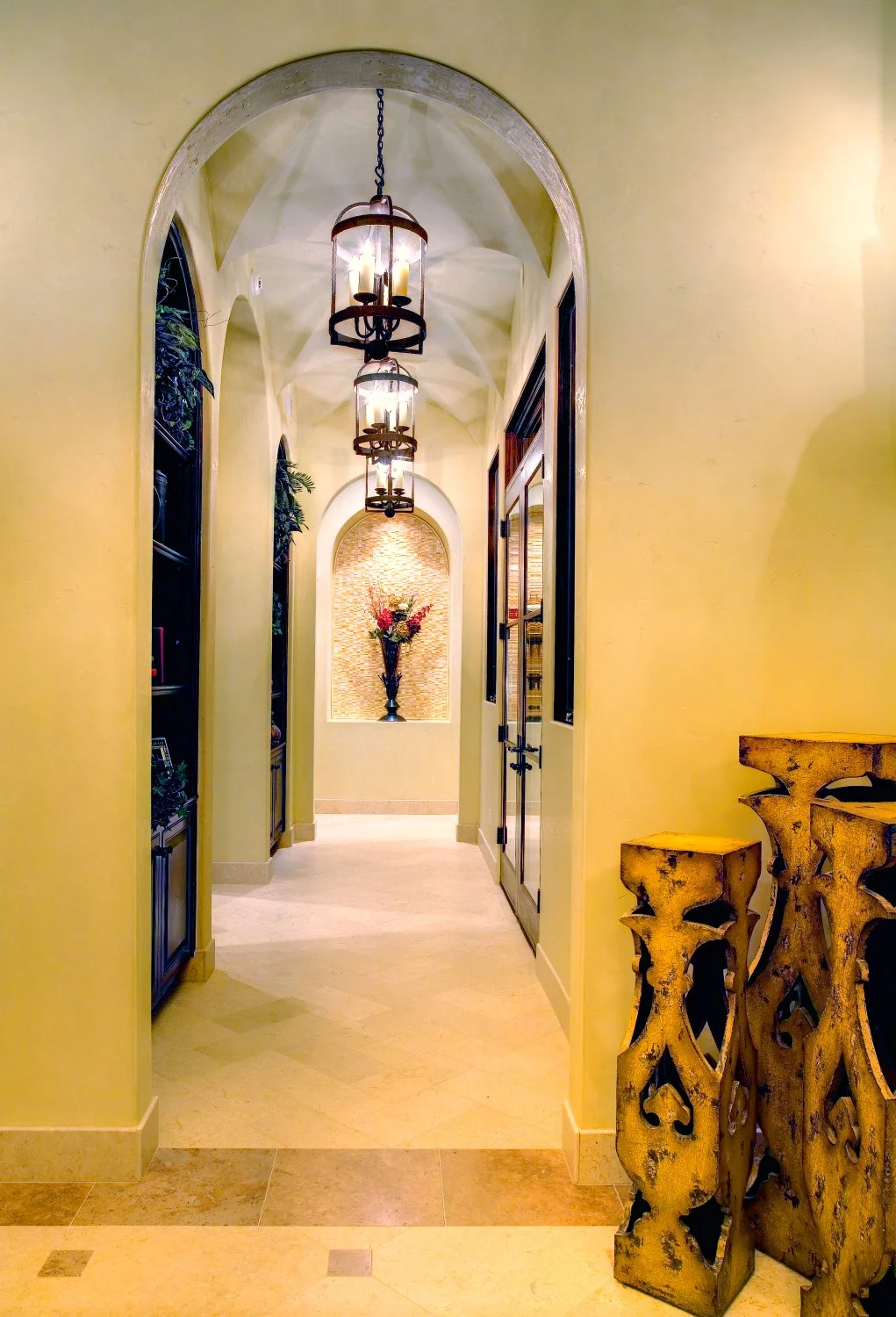 Architecture Home Courtyard retreat hallway