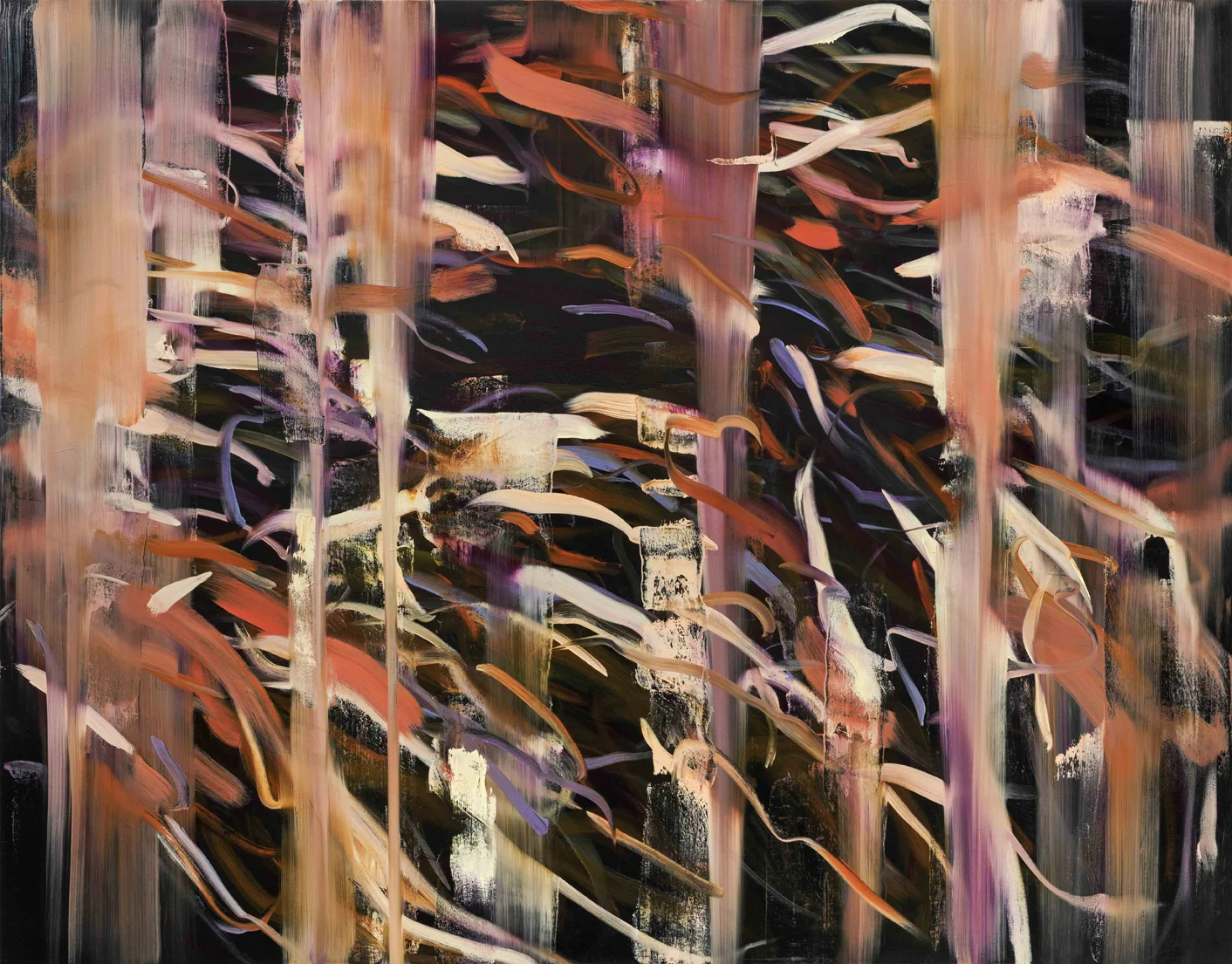 Untitled no 3 (dark ground) 2015 oil on canvas 146 x 186 cm