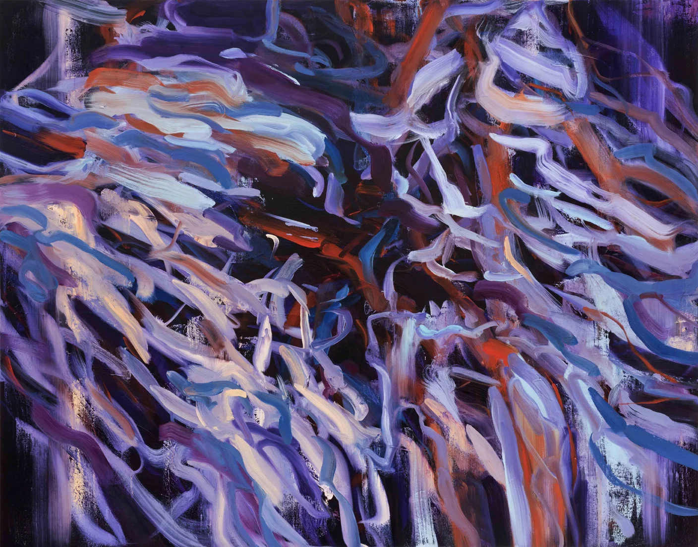 Untitled no 7 (dark ground) 2015 oil on canvas 146 x 186 cm