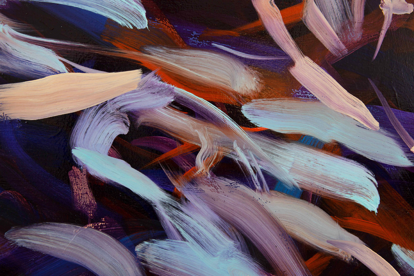 Untitled no 4 (dark ground) detail 2015 oil on canvas 152.5 x 213.5 cm