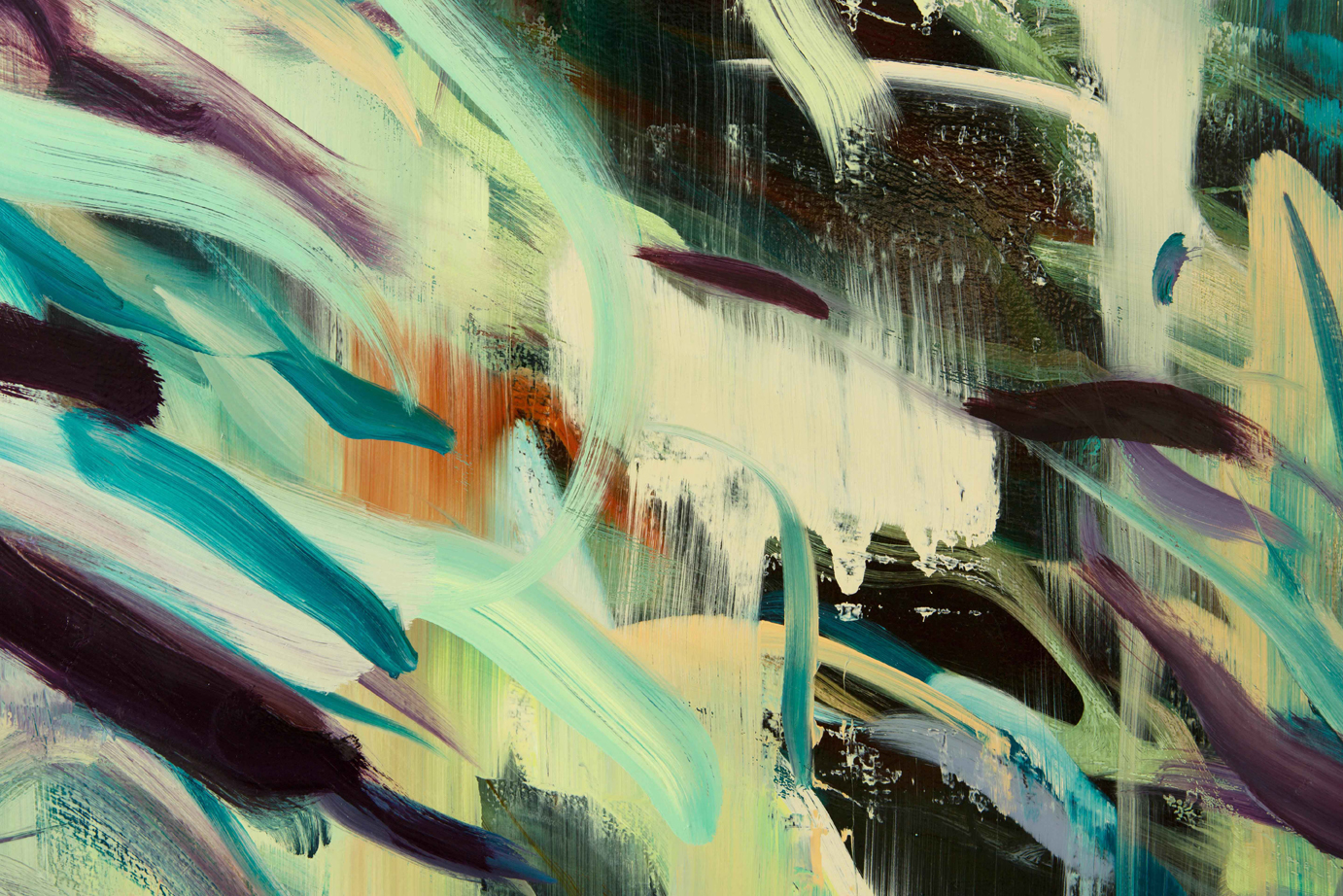 Untitled no 5 (dark ground) detail 2015 oil on canvas 152.5 x 213.5 cm