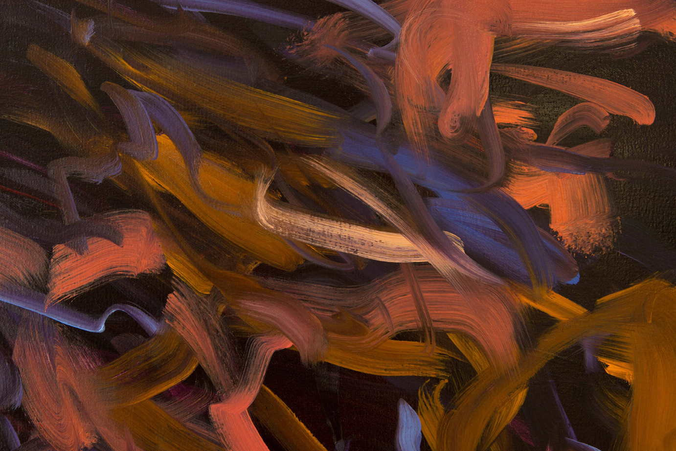 Untitled no 1 (dark ground) detail 2015 oil on canvas 146 x 186 cm