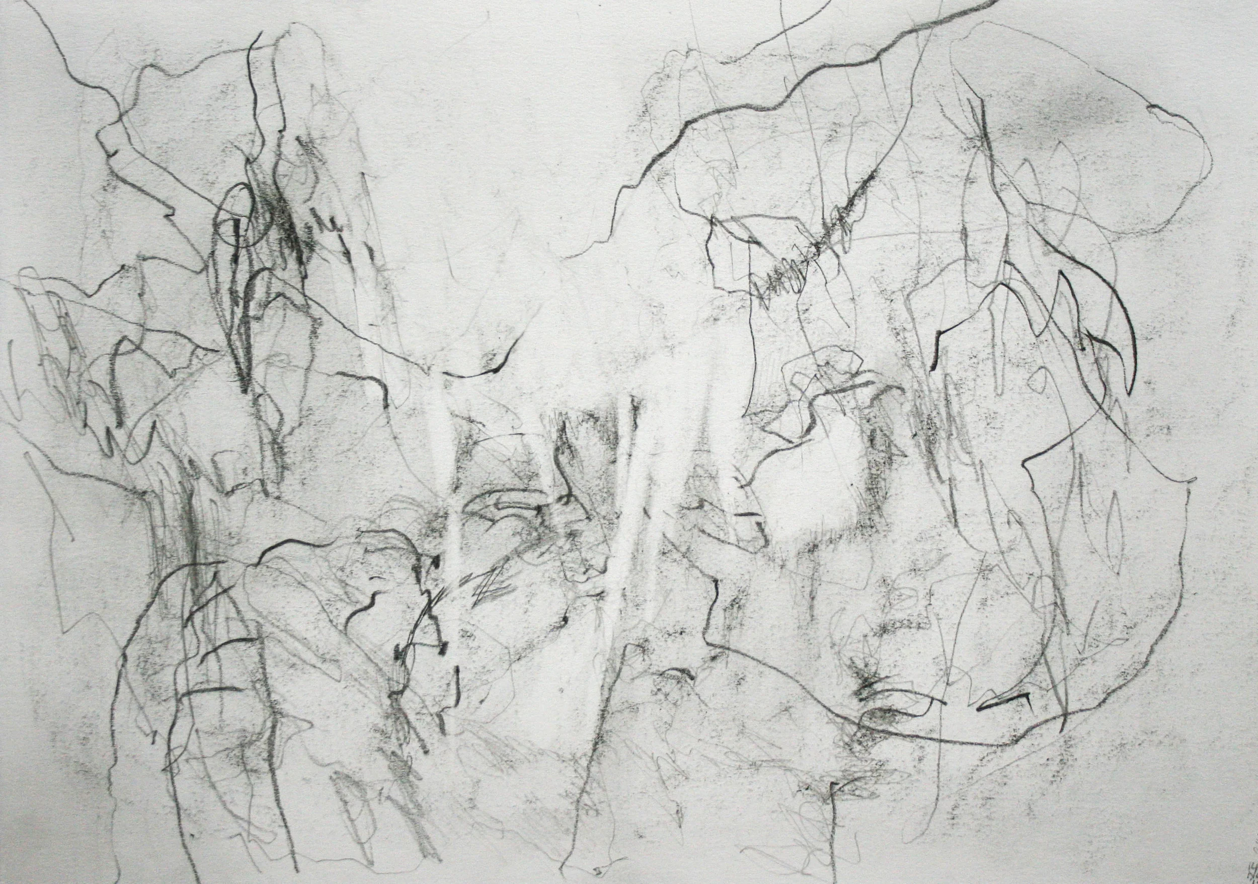 Left hand Drawing II November 2015 graphite on paper 21 x 30 cm