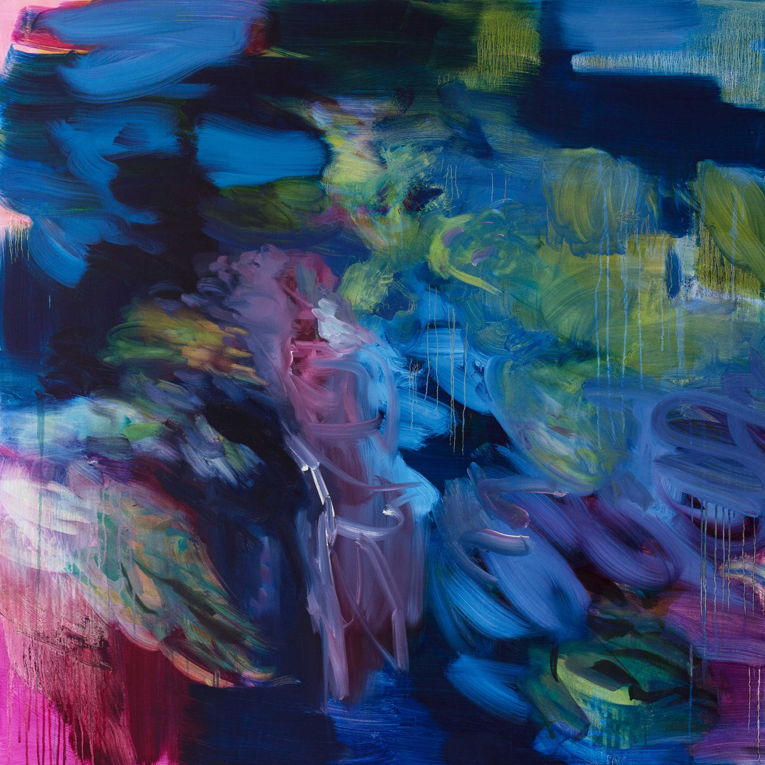  Untitled  (phlalo-irgazine-  magenta)  2016  oil on canvas  145 x 145 cm 