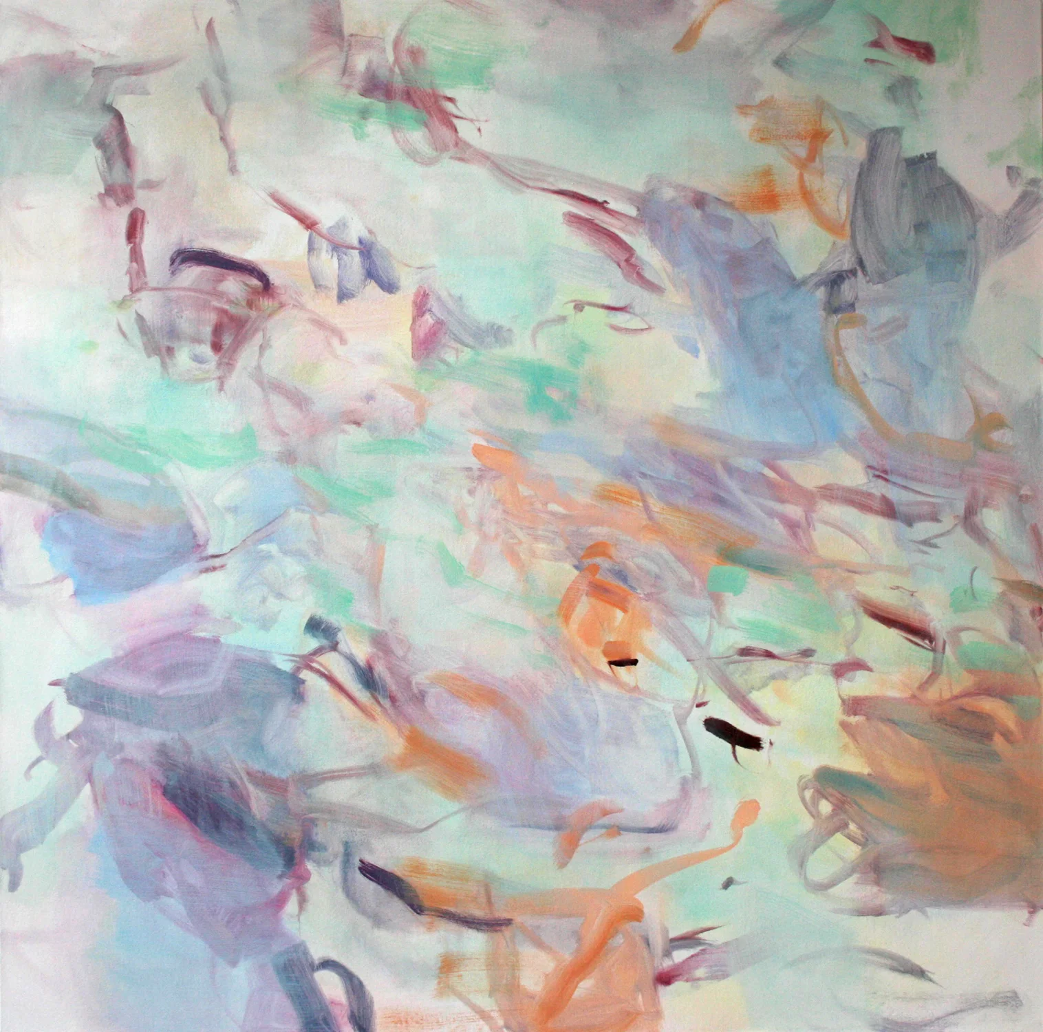 Untitled (white ground) 2016 oil on canvas 145 x 145 cm