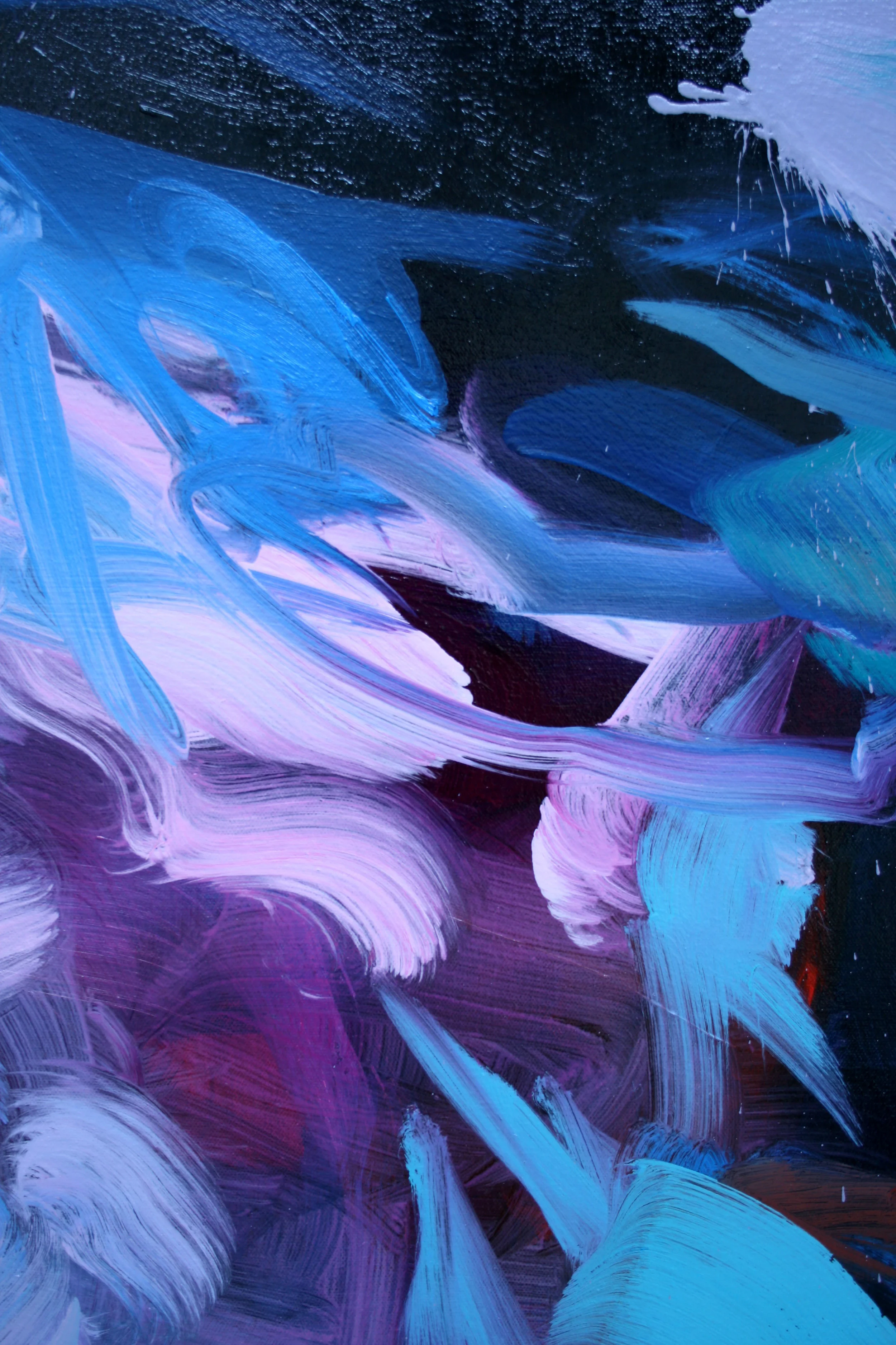 Surge 2018 oil on canvas detail