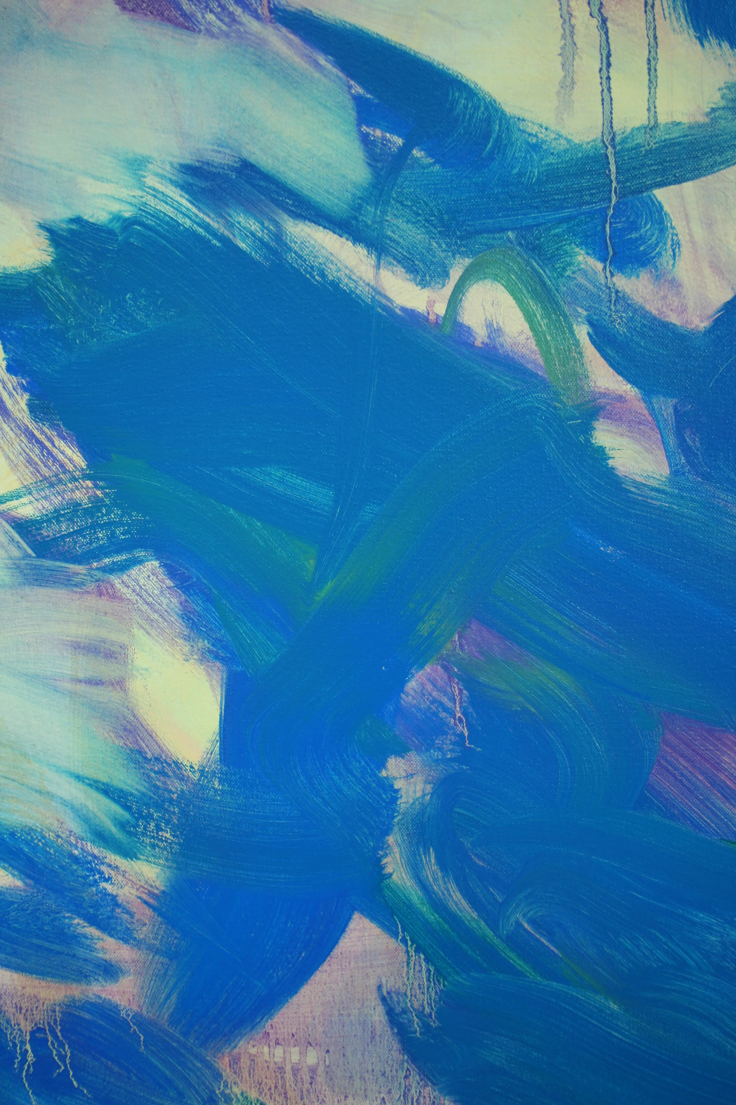 Blue Rapture 2017 oil on canvas detail