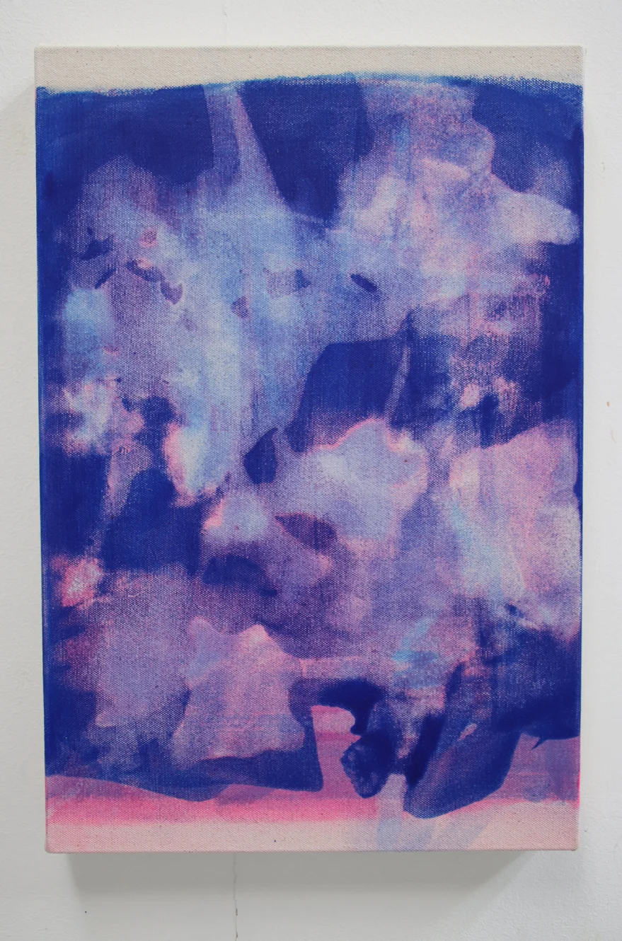Small Distemper p-b 2019 distemper on canvas (pure pigment, rabbit skin glue) 45 x 30 cm