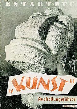 Program for the "Degenerate Art" Exhibition in 1937.