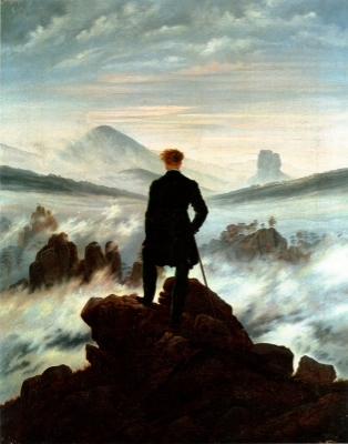 Caspar David Friedrich, Wanderer Above the Sea of Fog , 1818