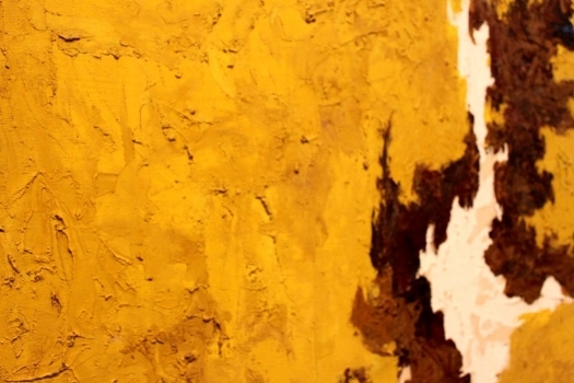 Detail from a Clyfford Still painting, attempting to show the thick, impasto paint.