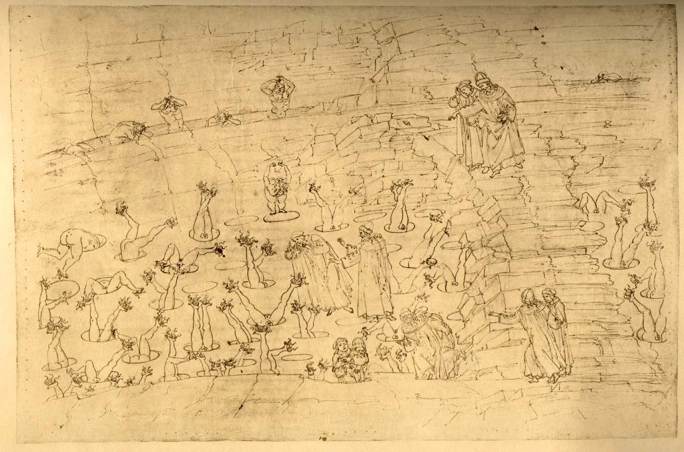 Карта ада боттичелли в высоком разрешении