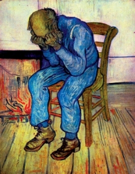 Vincent van Gogh, Old Man Sorrowing - At Eternity's Gate , 1890.