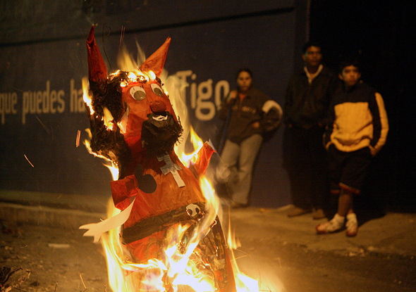 Burning the Devil in Guatemala....