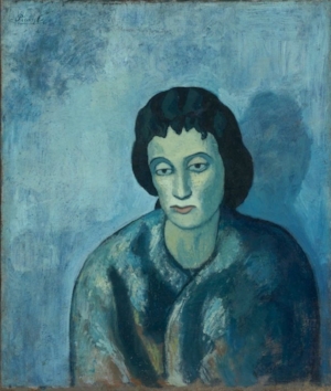 Pablo Picasso, Woman with Bangs , (1902)