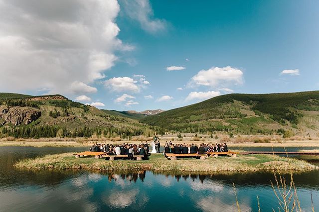 No matter how many weddings we do in Colorado, gorgeous ceremony sites always blow us away. Meghan and Ian&rsquo;s Camp Hale wedding is on the blog today. We just love this couple and couldn't be more excited to share their photos with you! #lizziean