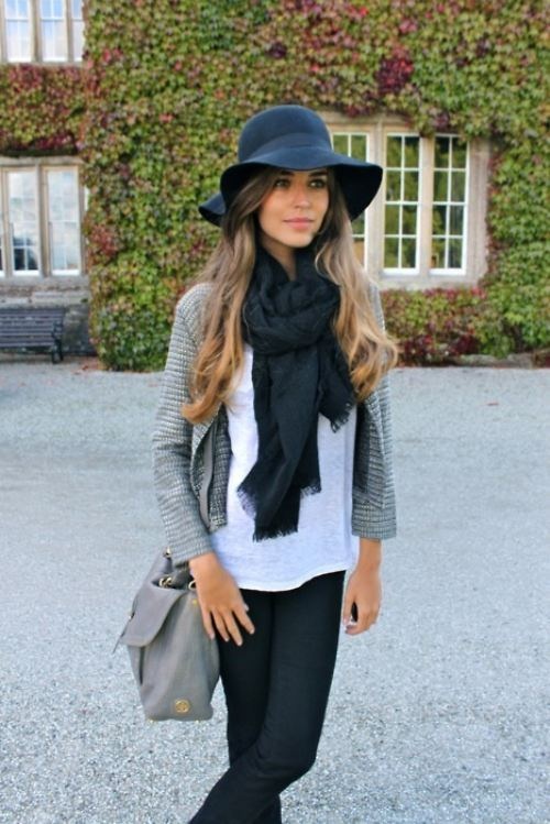 Black Felt Hat