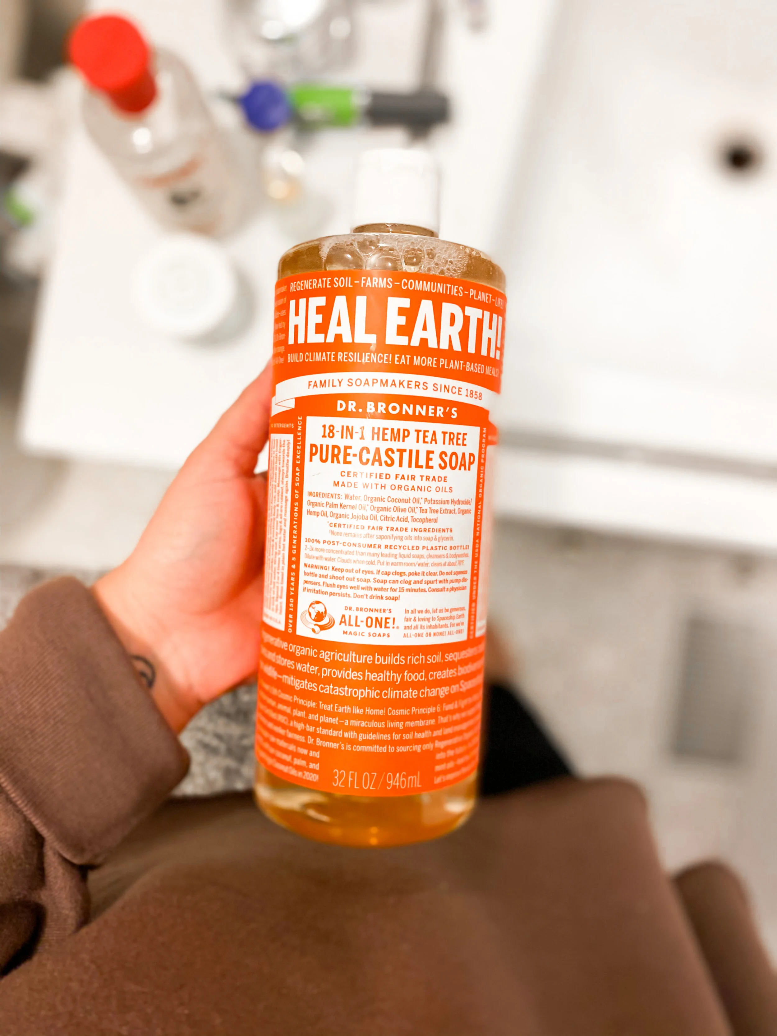 dr bronner's skin care routine