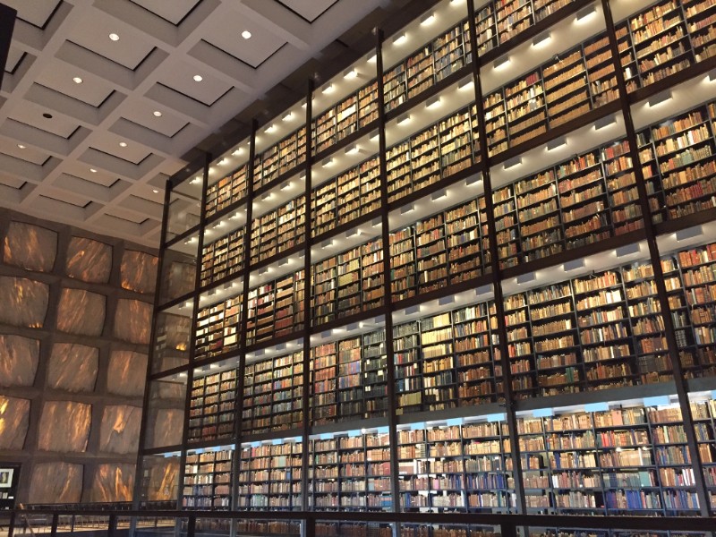 Yale Rare Book library where they have an original Gutenberg Bible and Audubons!