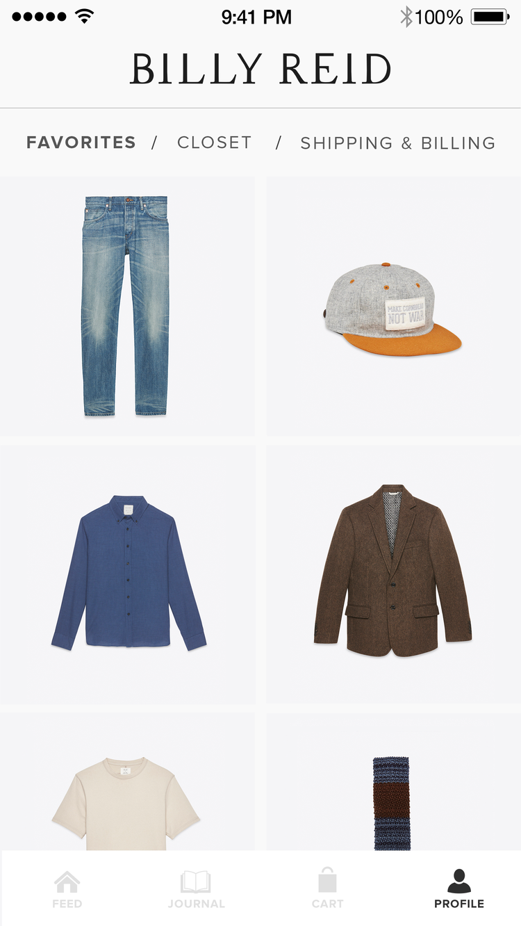 Maui NYC / Billy Reid Storefront Pitch App
